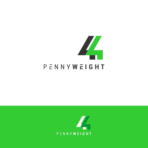 An eye catching, modern, artistic, refined logo for unique holding company 44 Pennyweight, LLC