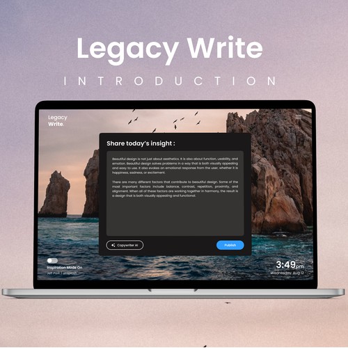 Legacy Book Writing Design