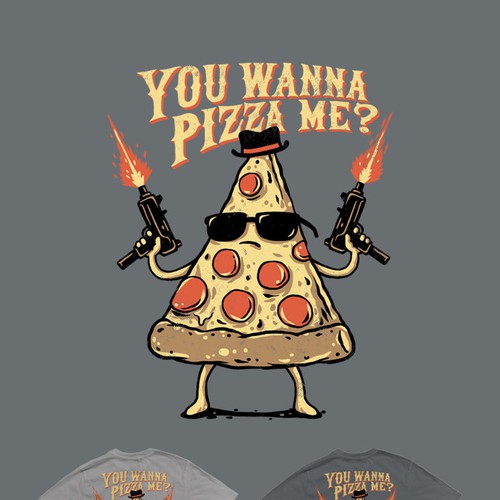 T-shirt Design Concept For Pizzeria