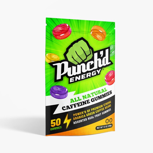 Punch'd Pack Gummie bag designing