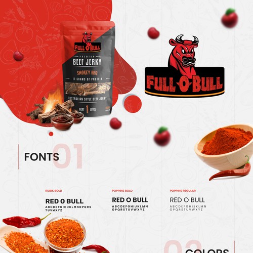 Beef Jerky Website design