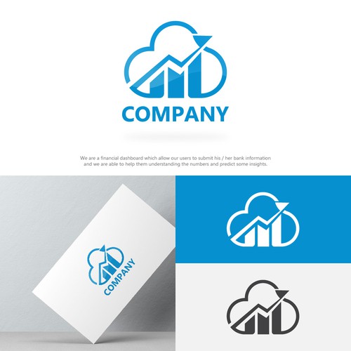 Modern logo design for a Cloud Accounting company.