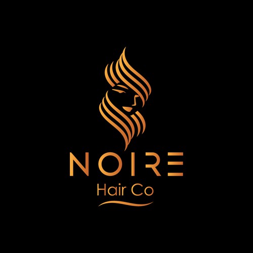 logo concept for a luxury hair extensions company