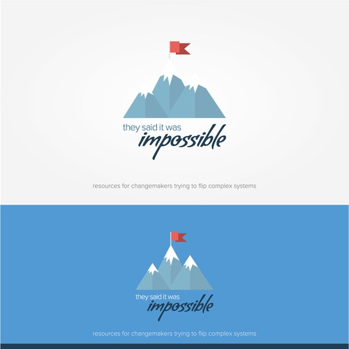 Logo concept for "they said it was impossible"