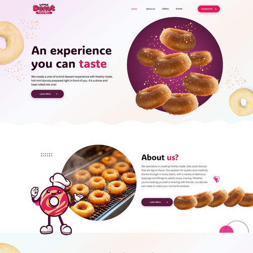 Little Donut Factory Landing Page