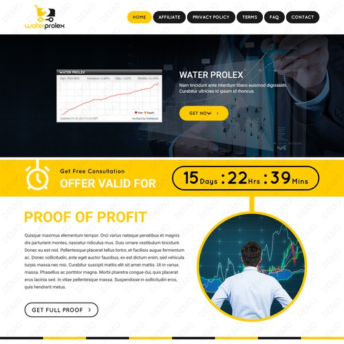 Landing Page for Forex Company