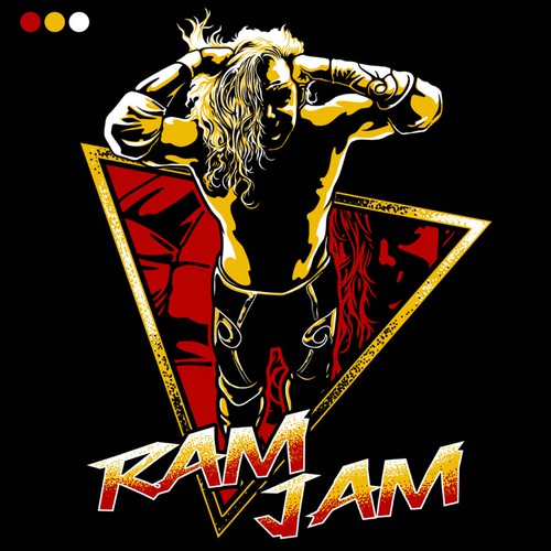 RAM JAM - pop culture design of Randy "The Ram" from the film The Wrestler