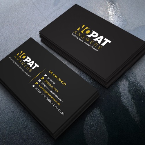 NoPAT Answers Business Card design