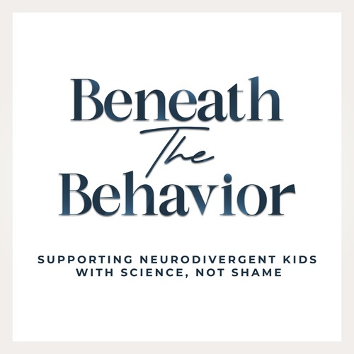 Podcast cover design for Beneath the behaviour.