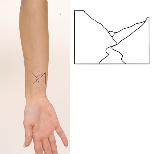 super minimal tattoo