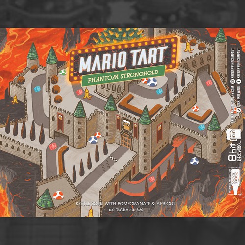 mario tart 8bit-phantom stronghold