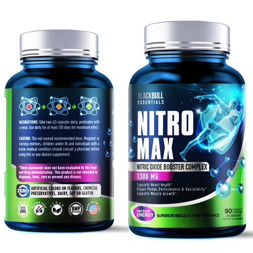 3D Bottle and Label design