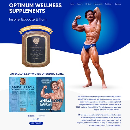 Bodyduilding Personal Trainer Landing PAge