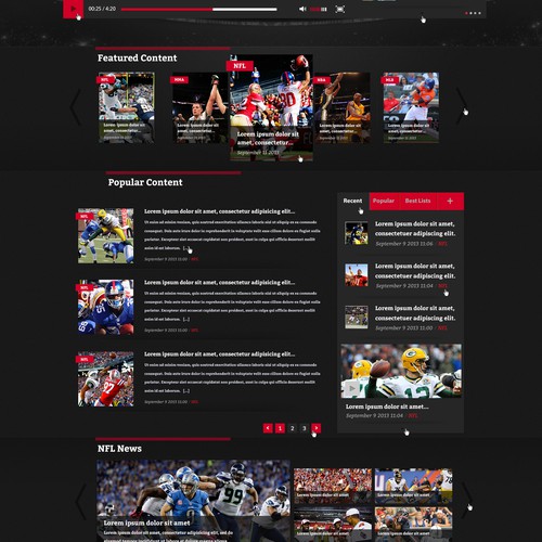 Rant Sports needs a new website design