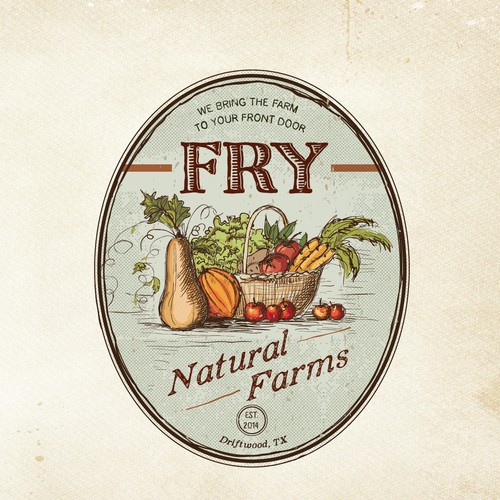 Create a Vintage Farm Logo