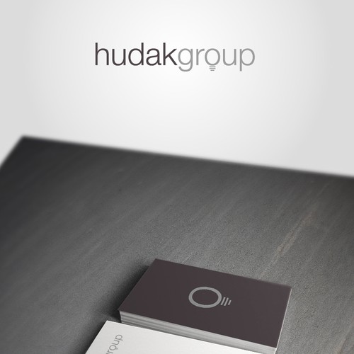 logo and business card for Hudak Group