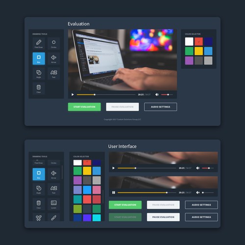 UI Condept for Online Video Editor