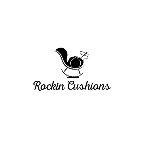 Logo for handmade Etsy shop making rocking chair cushions