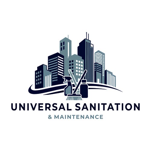 Logo For universal sanitation & maintenance