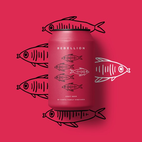 craft beer label • Rebellion