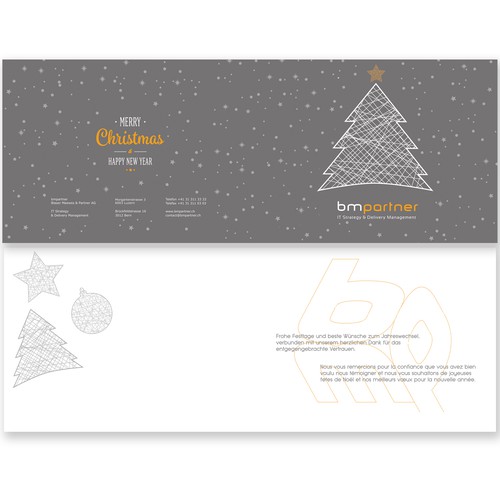 Business card for christmas