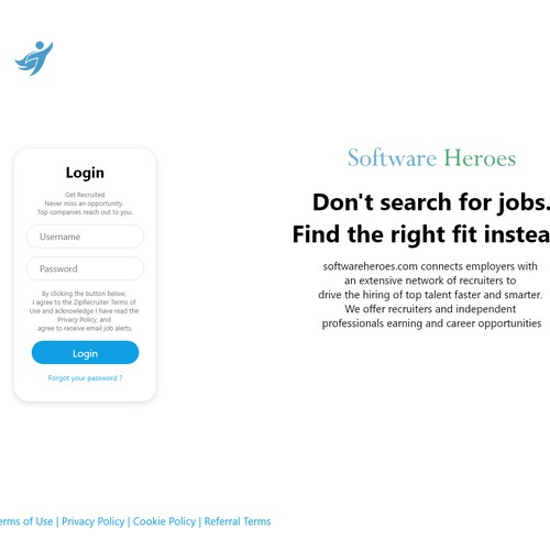 login page