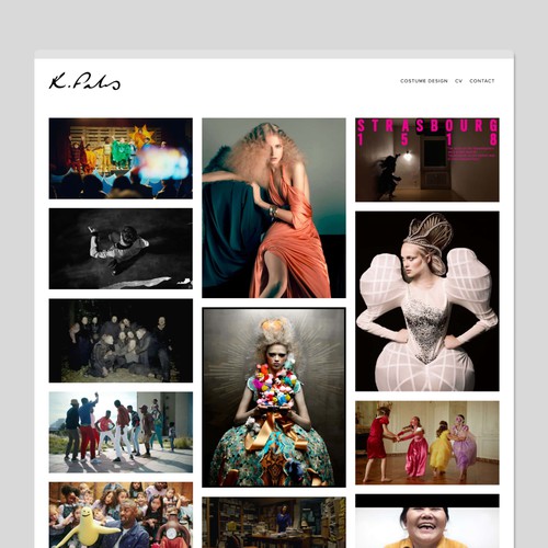 Costume Designer Brand + Website