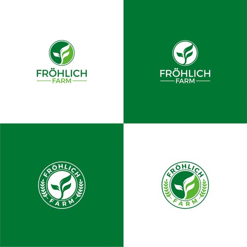 Frohlich Farm logo design