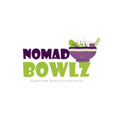Nomad Bowlz Bowl Cafe logo