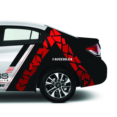 Car Vinyl design for Access driving school