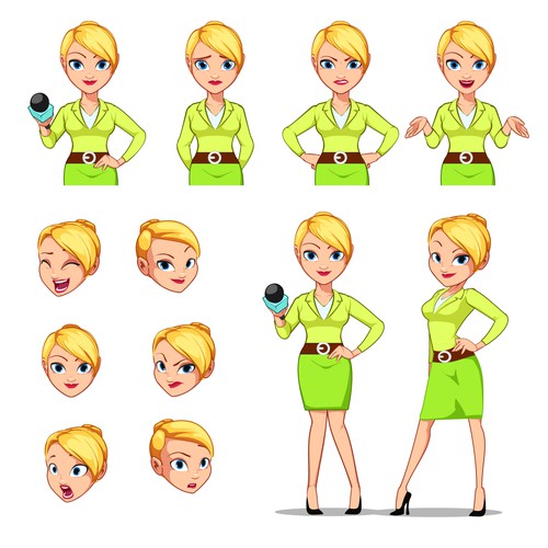 "Expressive Eyes and Faces " character design contest winning