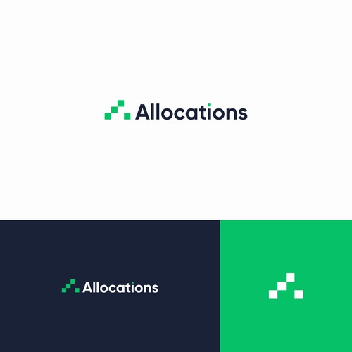 allocations fintech design logo