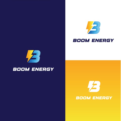 boom energy logo design
