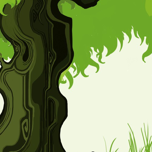 Green tree poster