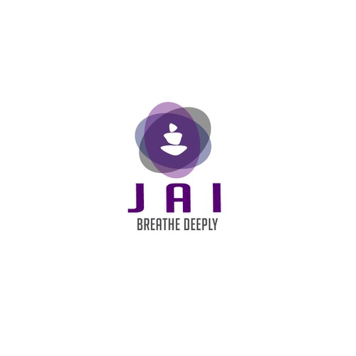 Create an exotic and upscale logo for Jai -Aromatherapy for yoga and meditation practices.