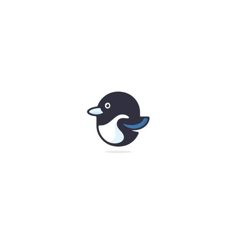 Magpie abstract mascot