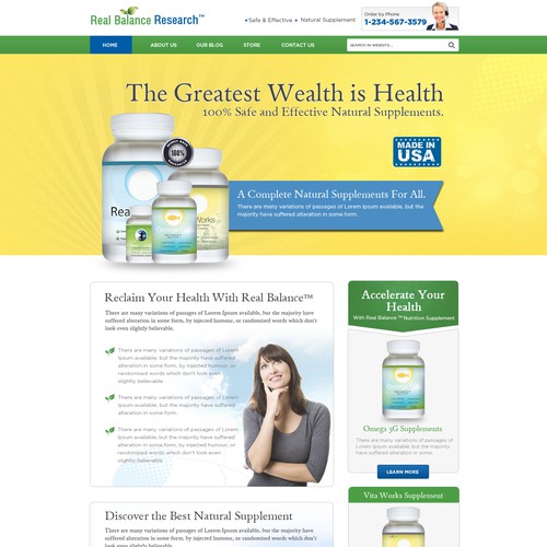 Create An Amazing Nutritional Supplement Website
