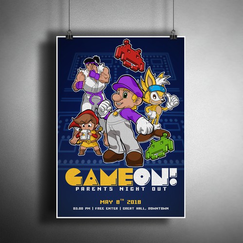 Video game inspired poster