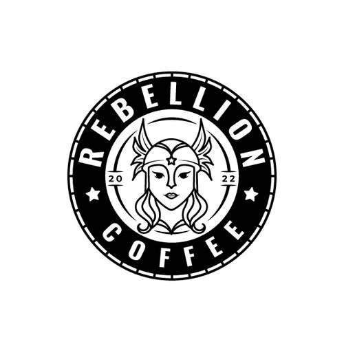 Bold logo for coffee shop.