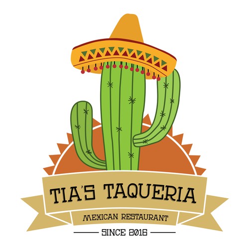 Fun logo design for a new mexican restaurant
