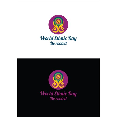 Logo for World Ethnic Day to celebrate ethnic cultures of the world