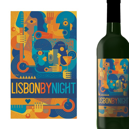 Wine label design