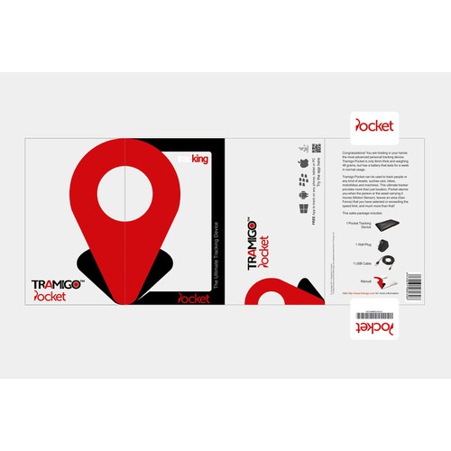 Design sales box for a new tracking device-Tramigo Pocket