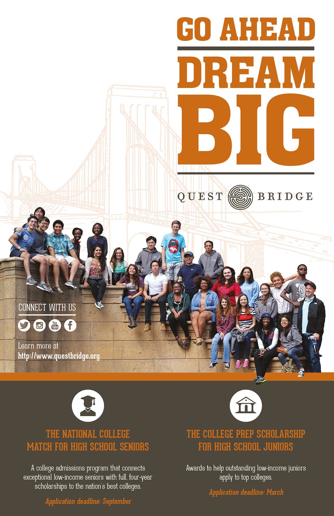 99nonprofits: Help low-income youth attend a top college! Design an eye-catching poster.