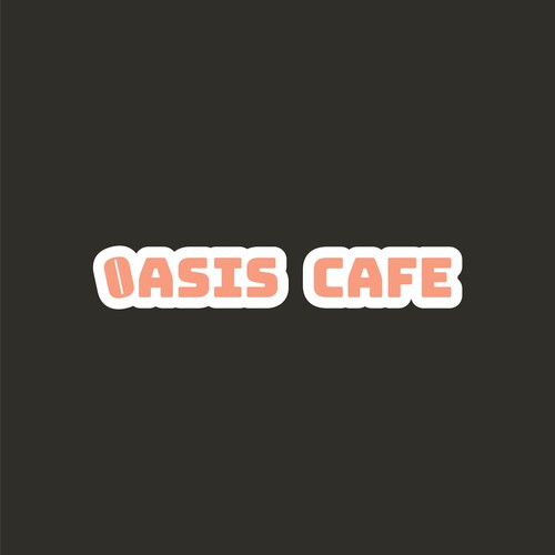 Modern and fun cafe logotype
