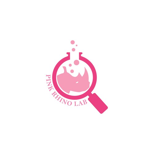 Logo Second Concept for Pink Rhino Lab