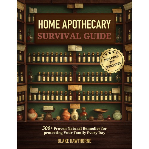 Cozy Book cover for Apothecary guide