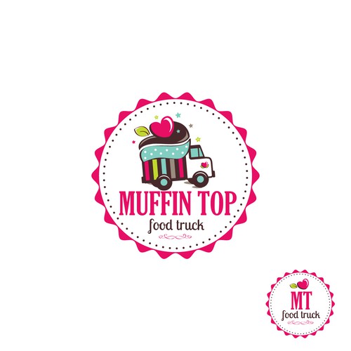 Create a yummy design for Muffin Top Food Truck!