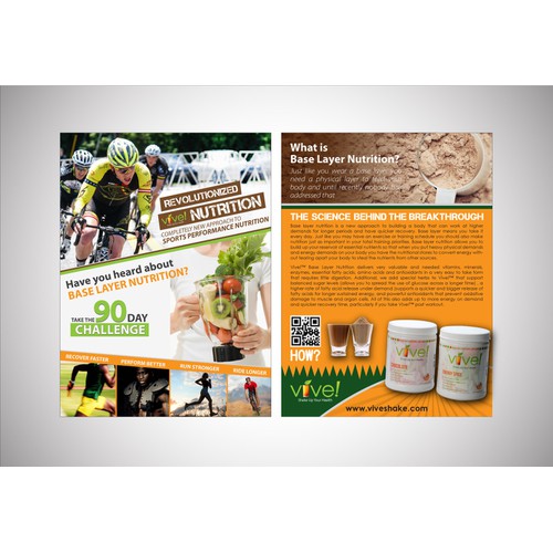 Create a sports drink brochure