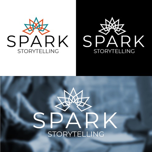 A logo for Spark Storytelling